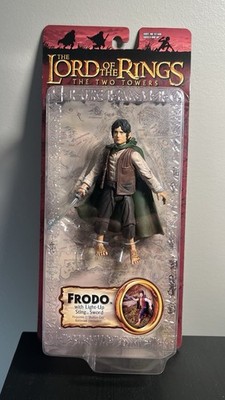 MINT -Toybiz Lord Of The Rings Two Towers Frodo Light Up Sting Sword Figure 2003