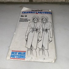 VINTAGE FAMILY CIRCLE modelli celebrità n.13.Abito e fascia multisize 10-18 