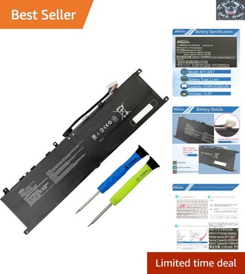 65Wh MSI Laptop Battery for GP66/GP76 Leopard/Vector - Rechargeable, Safe
