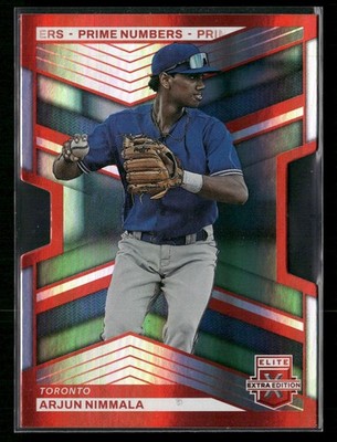2023 Panini Elite Extra Edition #53 Arjun Nimmala Prime Numbers B Die Cut /60
