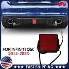 Real Brake Light For 18-23 Infiniti Q50 Rear Bumper Diffuser Signal Beam Lamp