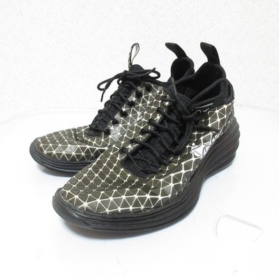Nike Lunar Elite Sky High New York Sneakers, 9.3 inches, Black Women USED