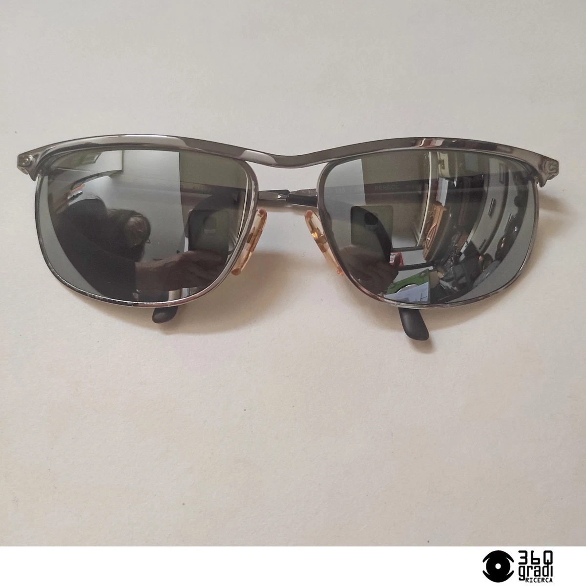 Occhiali Da Sole Uomo Kiss – Vintage Anni 80, Rettangolari Argento, Lenti Specchiate UV400