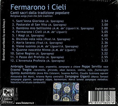 Fermarono I Cieli by SPARAGNA,AMBROGIO [Audio CD]