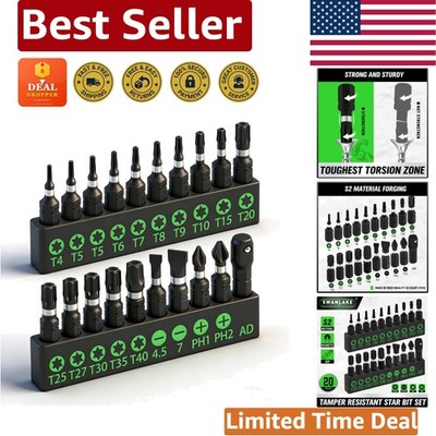 Ultimate 20-Piece Security Torx Bit Set with Durable S2 Alloy Steel Construction