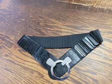 Chico  s Black Silver Belt Size S Modern Boho