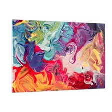 Quadro su Vetro 120x80cm astrazione moderna Stampe Immagini Moderni Murale