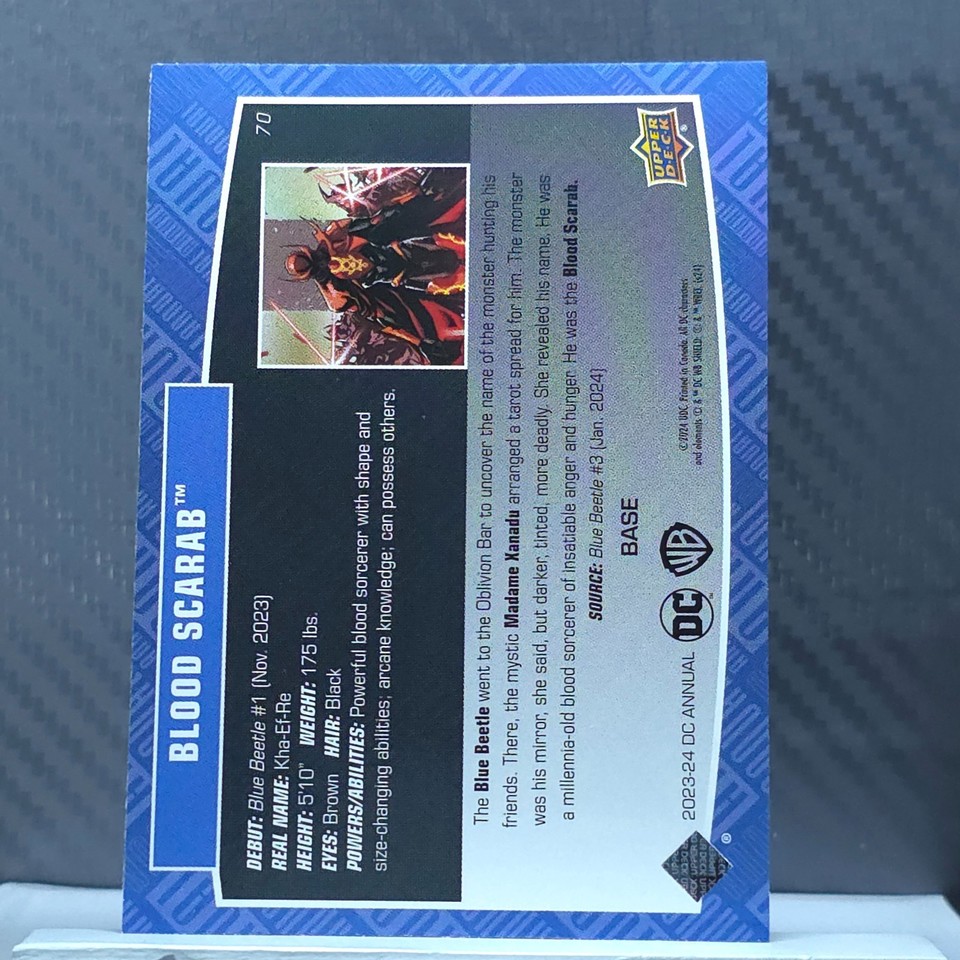 BLOOD SCARAB 202324 Upper Deck DC Annual 70 eBay