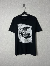 Vivienne Westwood x Anglomania CHAOS Big Logo Orb T-Shirt Men's Size L