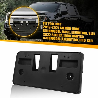 For 19-21 GMC Sierra 1500 Base Elevation SLE License Plate Bracket Mount Holder`