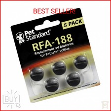 PetSafe Compatible RFA-188 Replacement Batteries 5-Pack 