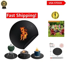 40-Inch Fireproof Fire Pit Mat for Solo Stove -  Outdoor BBQ Protector