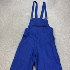 VTG French Dungarees Adult 28x30 Blue Bib Overalls Workwear Chore Carpenter Men