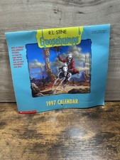 R.L. Stine Goosebumps 1997 Calendar Animated Pictures NO Magic Slide UNUSED