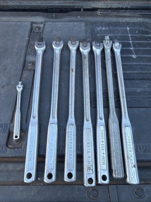 (8) Sears Craftsman USA Breaker Bar Lot 7-1/2 Drive 1-1/4  44201 All Working