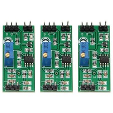 3Pcs LM393 3.5-24V Voltage Comparator Module with LED Indicator High Level4588