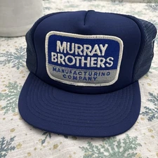 Murphy Brothers Manufacturing Co. Patch Mesh Back Trucker Snapback Hat Vintage