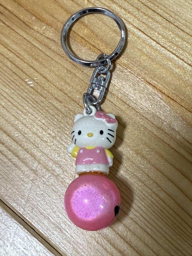 Hello Kitty Keychain with Adorable Jingle Bell Charm