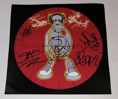SIGNIERTES LIMP BIZKIT ALBUM EINLAGE FRED WES SAM JOHN DJ TÖDLICH AUTHENTISCH SELTEN