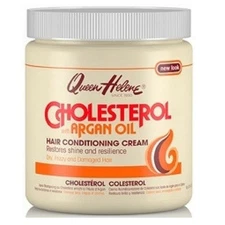 QUEEN HELENE Cholesterol Hair Conditioning Creme Argan 15 Ounce (Pack of 3) 