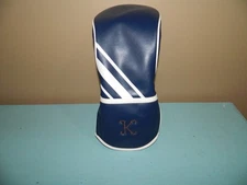 Mark And Graham Sporty Stripe Golf Club Head Cover Mono “K” NWOT