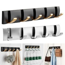 Coat Hooks Wall Mounted Rack Clothes Hanger Towel Rail Heavy Duty Hook Foldable