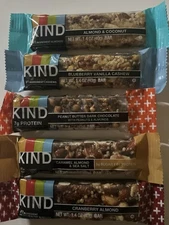 95 Assorted KIND BARS- 6-8g Protein 5 Flavors See Pic’s Best Buy 12/2025 *READ*