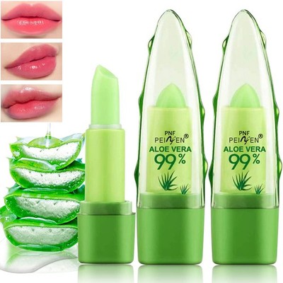 2 Pack Aloe Vera Magic Color Changing Lipstick   Long Lasting Moisturizing