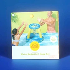 Water Basketball Inflatable Set For Swimming Pool.  Goal + Ball.
