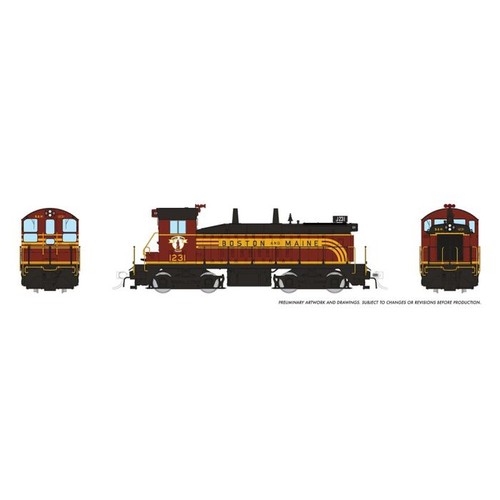 Locomotora Rapido 27569 HO B&M Boston & Maine #1231 EMD SW9 DCC/LokSound | Zustand: New