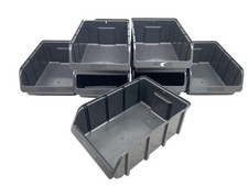 Regalbox/Beh&auml;lter Gr&ouml;&szlig;e 5; 489x312 x184mm schwarz B-WARE