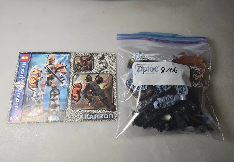LEGO Knight's Kingdom Figuras Construíveis Lote de 8 + Cartas, Veja Desc! 8796 8702 - Imagem 4 de 4