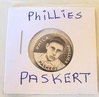 Antique Baseball player  Phillies DODE PASKERT Pinback, Sweet Caporal Cigarettes — photo 1