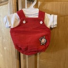 Vintage 1980s Cabbage Patch Kids Doll Red Corduroy Elephant Romper & CP Shirt. — photo 1