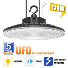 150W 480V LED Shop High Bay Light Commercial Warehouse Garage Barn Area Lighting