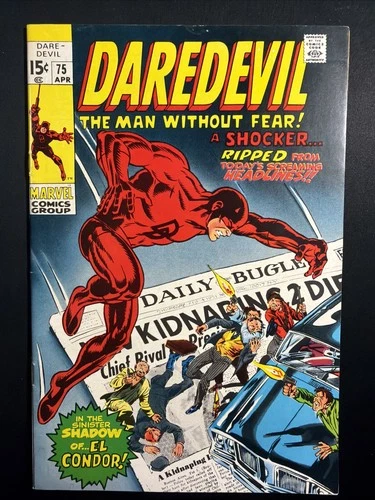 Daredevil #75 1971 Bronze Age 1st Print Vintage Marvel Comics Fine *A2