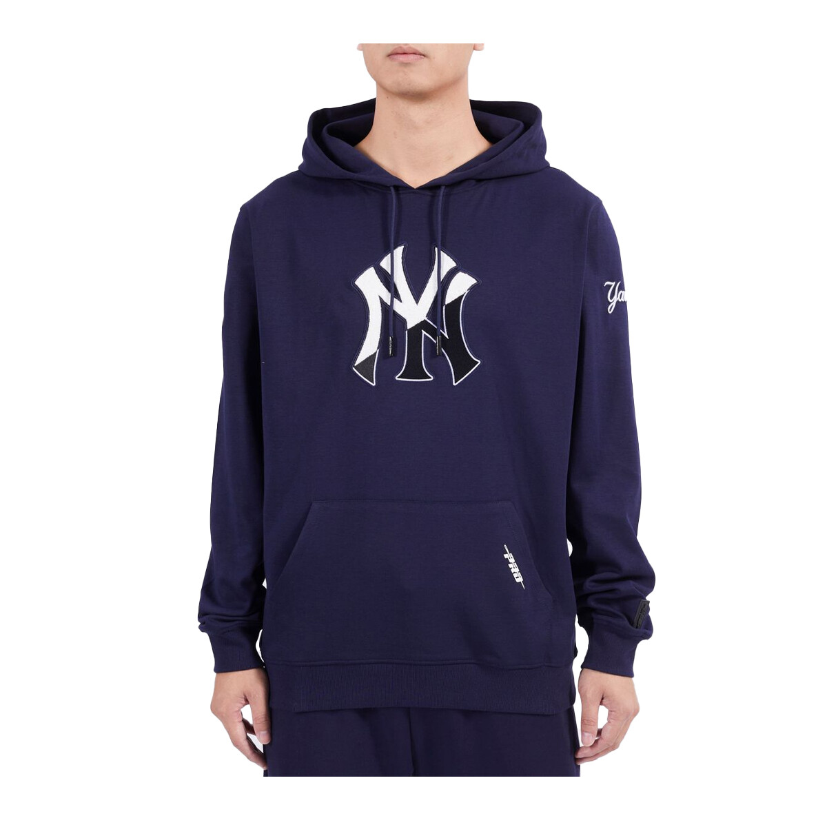 Мужская толстовка Pro Standard New York Yankees MLB с раздельным логотипом M DK PO темно-синего цвета LNY5314685