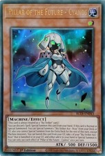 YU-GI-OH CARD BLTR-EN043 PILLAR OF THE FUTURE - CYANOS ULTRA RARE MINT