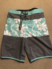 Boys Hang Ten Swimsuit Trunks Board Shorts Large L