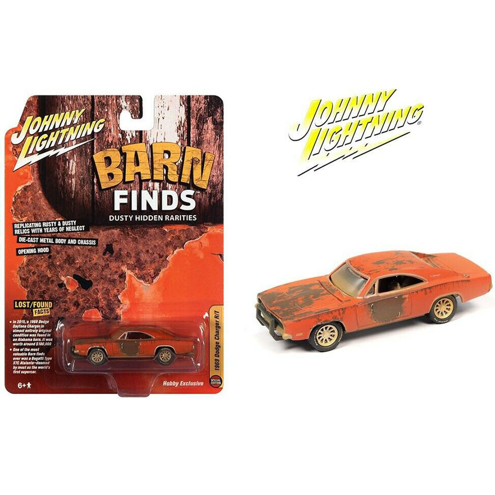 ジョニーライトニング 1969 Dodge Charger Johnny Lightning 1:64 Barn Finds 1969 Dodge Charger R/T