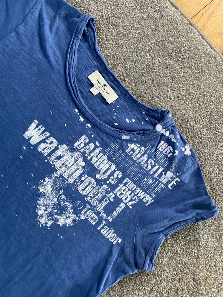 TOM TAILOR Girls T-Shirt - Junior Large, Blue - EXCELLENT - Image 2 of 3