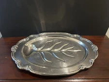 1847 Rogers Bros Remembrance 19x13 Oblong Silverplate Meat Platter #9809