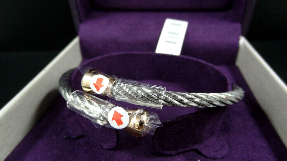 Charriol 04-102-00142-1 Bangle Bracelet Celtic Slim Rose
