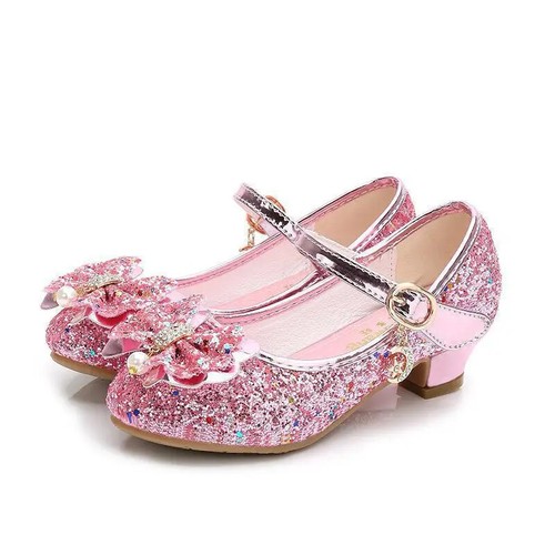 Scarpe in pelle bambini ragazze danza glitter scarpe moda ragazze festa ballo scarpa - Foto 18 di 21
