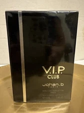JOHAN B V.I.P / VIP CLUB COLOGNE FOR MEN 3.4 OZ 100 ML EAU DE TOILETTE SPRAY NIB