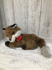 Vintage EUC Dakin Fox Plush Stuffed Collar 984 Korea 15x8  Toy Youth Collection