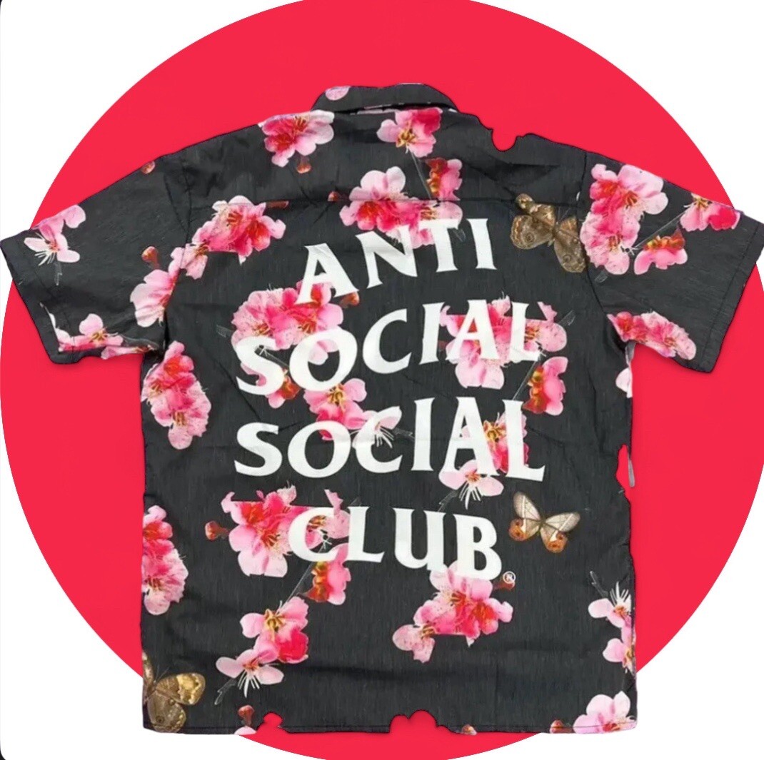 Anti-Social Social Club ASSC (Medium) Floral Casual Button Up