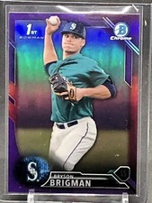 2016 Bowman Chrome Bryson Brigman BDC-105 Purple Refractor /250 🔥