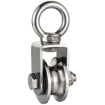 Stainless Steel Pulley System - Indoor Use, 360° Rotation, 500kg Load
