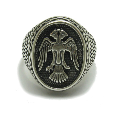 Sterling Silber Herren Ring massiv 925 Doppelkopf Adler R001709 Kaiserin